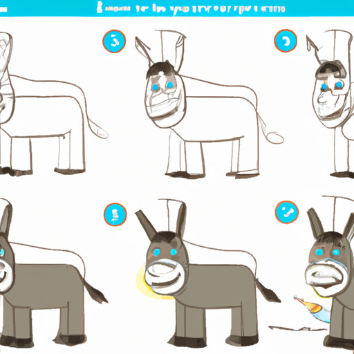 How to Draw A Cartoon Donkey